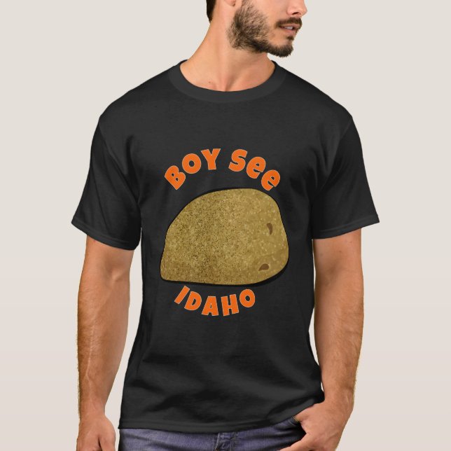Camiseta Mapa Boise Idaho Hogar Estado Del Niño Idaho Ver I (Anverso)