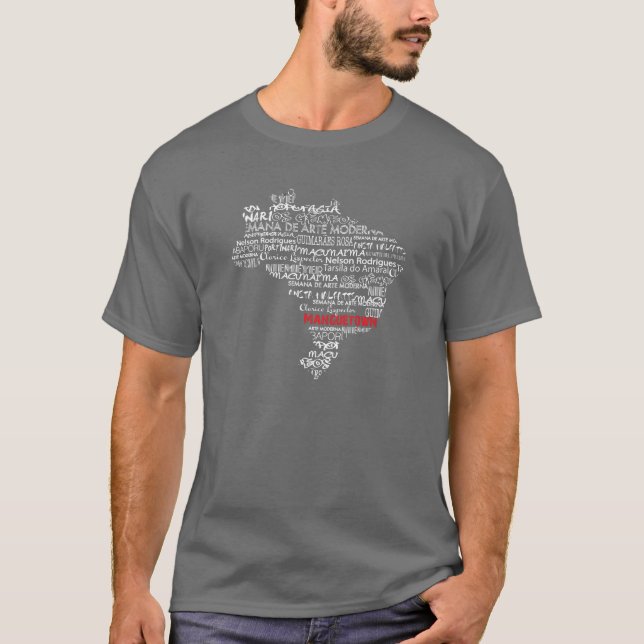 Camiseta Mapa brasileño del &Culture de los artistas (Anverso)