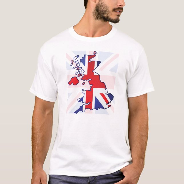 Camiseta Mapa BRITÁNICO (Anverso)