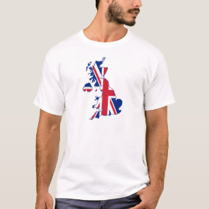 Camiseta Mapa BRITÁNICO de la bandera
