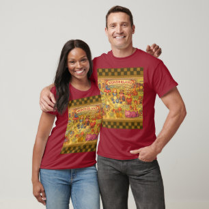Camiseta Mapa caprichoso de las aventuras de Alicia en el P