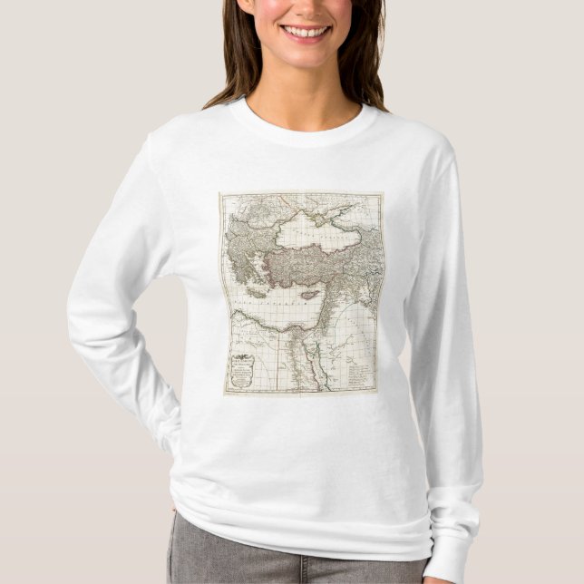 Camiseta Mapa clásico de Roma (Anverso)