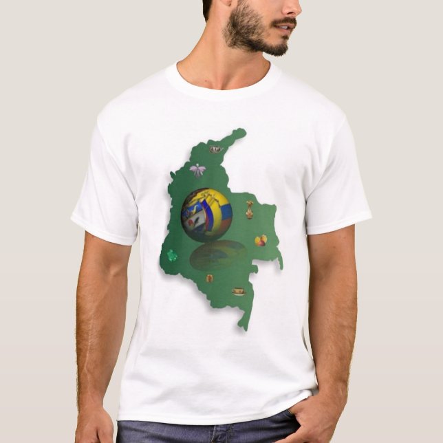 Camiseta mapa-colombiacolor (Anverso)