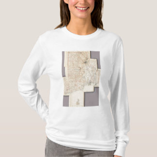 Camiseta Mapa compuesto de Rhode Island