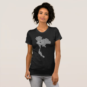 Camiseta Mapa conmemorativo Tailandia Rama 9no de la