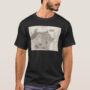 Camiseta Mapa da cidade do Rio de Janeiro (1820)