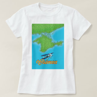 Camiseta Mapa de afiches de viajes al estilo vintage de Cri