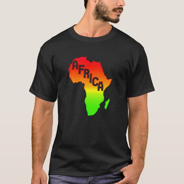 Camiseta Mapa de África (Anverso)