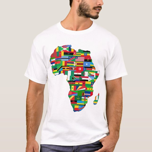 Camiseta Mapa de África (Anverso)