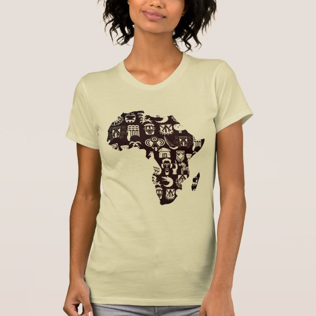 Camiseta Mapa de África (Anverso)