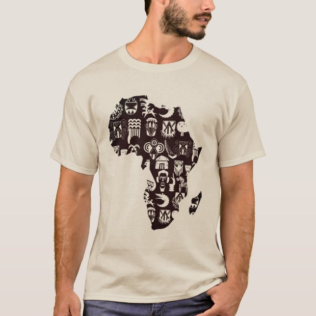 Camiseta Mapa de África (Anverso)