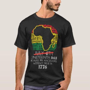 Camiseta Mapa de África 4 de julio 18 de junio de 1865 19 h