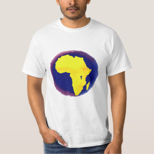 Camiseta Mapa de África amarillo