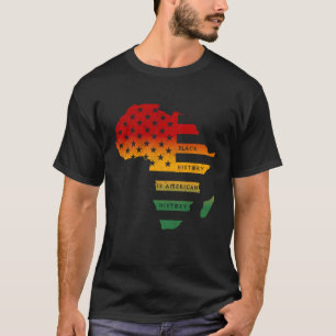 Camiseta Mapa de África Bandera estadounidense La historia
