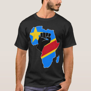 Camiseta Mapa de África del Orgullo de Bandera de la Repúbl