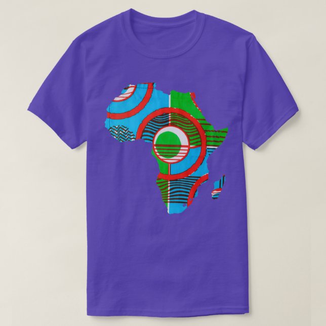 Camiseta Mapa de África Kisua (Diseño del anverso)