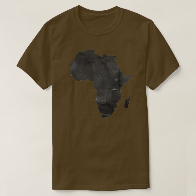 Camiseta Mapa de África: Mapa africano de arte mural (Diseño del anverso)