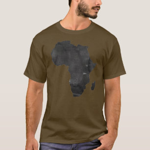 Camiseta Mapa de África: Mapa africano de arte mural