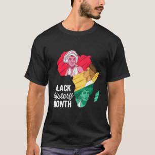Camiseta Mapa de África Mes de la Historia Negra Hombres Mu
