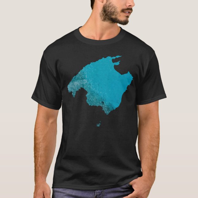 Camiseta Mapa de aguas de Mallorca (Anverso)