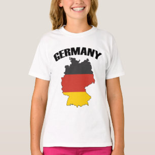 Camiseta Mapa de Alemania - Bandera alemana - Viajes de Deu