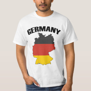 Camiseta Mapa de Alemania - Bandera alemana - Viajes de Deu