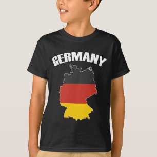 Camiseta Mapa de Alemania - Bandera alemana - Viajes de Deu