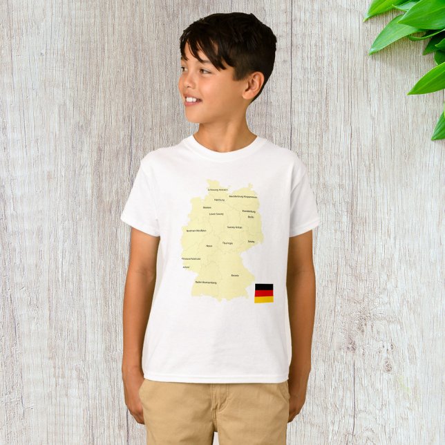 Camiseta Mapa de Alemania con estados y capitales (Subido por el creador)