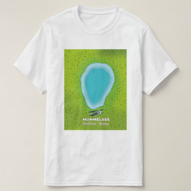 Camiseta Mapa de Alemania de la Selva Negra. (Diseño del anverso)