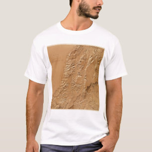 Camiseta Mapa de alivio de Utah