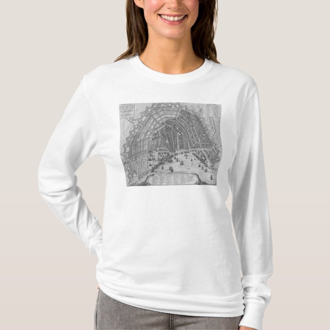 Camiseta Mapa de Amsterdam, 1662 (Anverso)