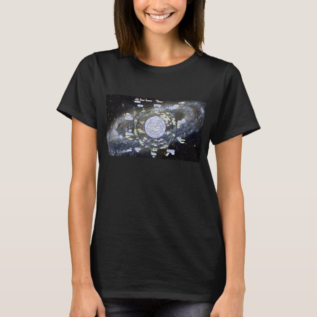 Camiseta Mapa de Andrómeda -- Starquest, mujeres (Anverso)