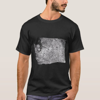 Camiseta Mapa de anillos de crecimiento de árboles del esta
