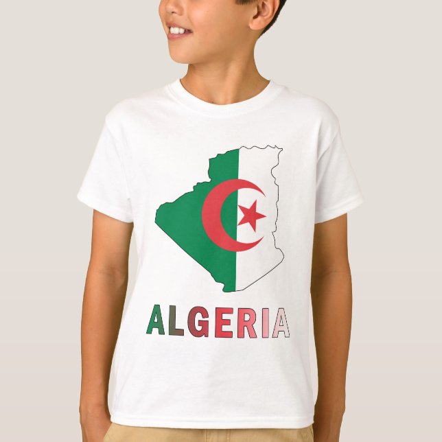 Camiseta Mapa de Argelia (Anverso)