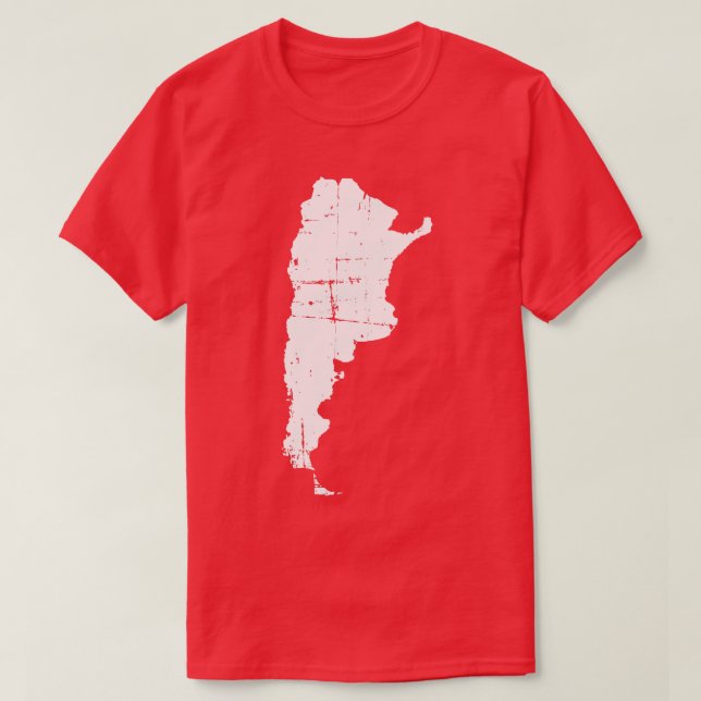 Camiseta Mapa de Argentina 2 (Diseño del anverso)