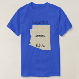 Camiseta - Mapa de Arizona con ciudad