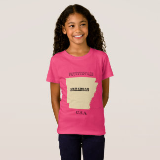 Camiseta - Mapa de Arkansas con Ciudad
