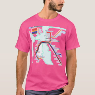 Camiseta Mapa de arte de San Francisco