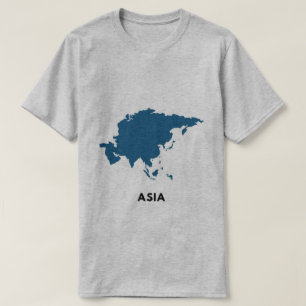 Camiseta Mapa de Asia