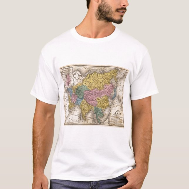 Camiseta Mapa de Asia (Anverso)