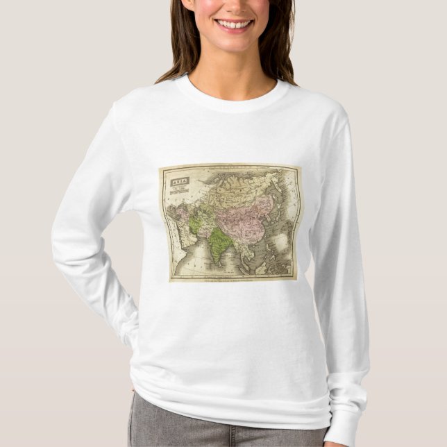 Camiseta Mapa de Asia Olney (Anverso)