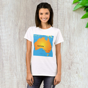 Camiseta Mapa De Australia