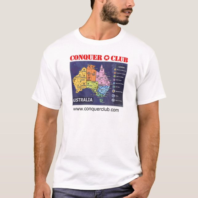 Camiseta Mapa de Australia (Anverso)