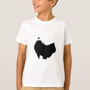 Camiseta Mapa de Australia al revés Humor Visual de Juego d