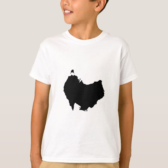 Camiseta Mapa de Australia al revés Humor Visual de Juego d (Anverso)
