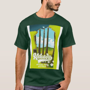 Camiseta Mapa de Australia del parque nacional de Kakadu