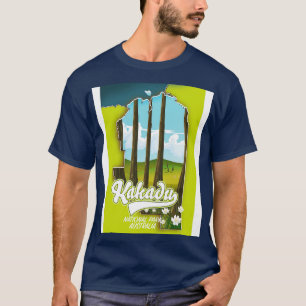 Camiseta Mapa de Australia del parque nacional de Kakadu