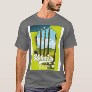 Camiseta Mapa de Australia del parque nacional de Kakadu