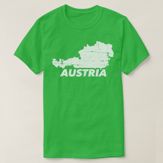 Camiseta Mapa de Austria (Diseño del anverso)