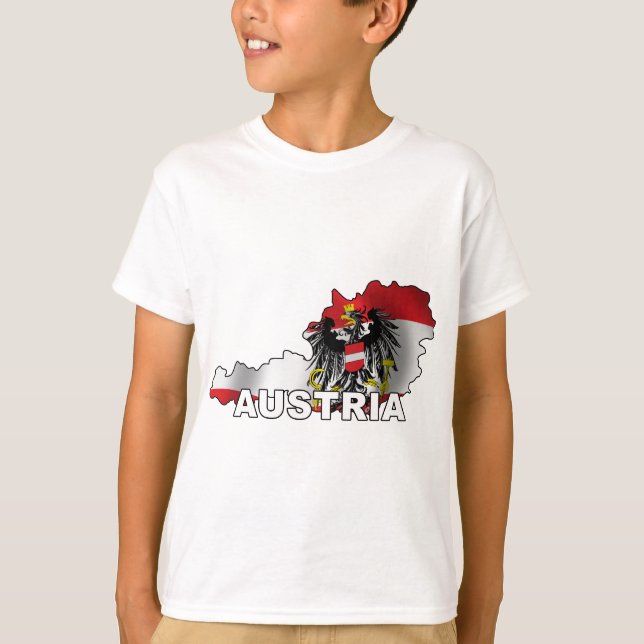 Camiseta Mapa de Austria (Anverso)